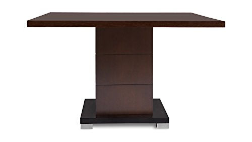 Ford Executive Modern Conference Table in Dark Walnut Wood - Square