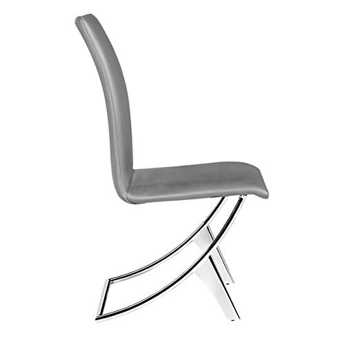 Zuo Delfin Dining Chair (Set of 2), Gray