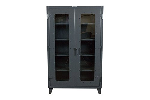 Strong Hold Extra Heavy Duty Clear View Cabinet with 4 Shelves - 60"x24"x78" - 56-LD-244