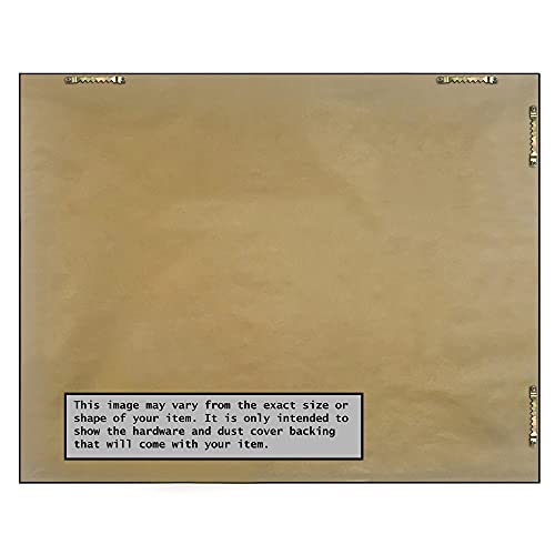 Tan Cork Board (40.00 x 28.00 in.), Blanco White Wood Frame - Bulletin Board, Organization Board, Pin Board - Large