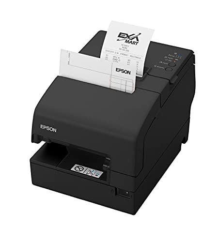 Epson, Tm-H6000V-032, Multifunction Printer, Built-in USB & Ethernet Interfaces, with MICR & Endorsement, Serial, S01, Blk, Includes Power Supply,Ps-