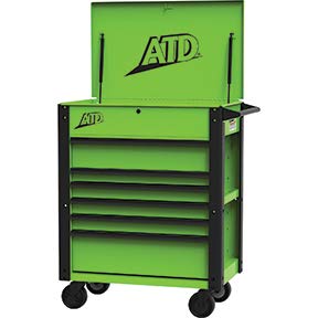 ATD Tools Inc 70435 6-Drawer Deluxe Service Cart, Green