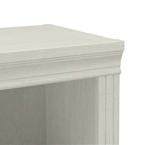 Bush Furniture Saratoga 5-Shelf 72-Inch H Bookcase Set, Linen White Oak