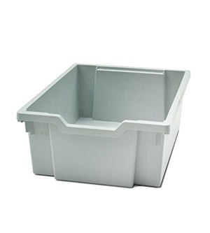 Gratnells Callero Plus Library Cart with 6 Deep F2 Light Gray Trays