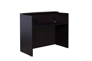 Boss Office Products Glazed Reception Desk 48Wx26Dx41.5H Mocha (N168-MOC)
