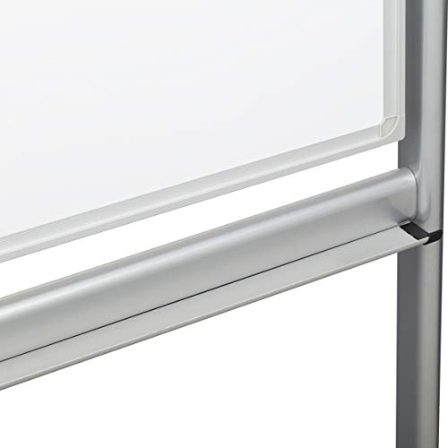 Learniture Double-Sided Mobile Magnetic Markerboard, 6' W x 4' H, White, LNT-RCE-3047-PK-SO