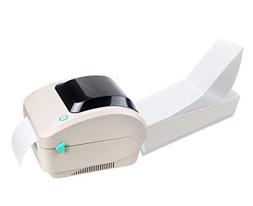 Fanfold 4" x 6" Direct Thermal Labels, 20 Stacks, 2000 Labels Per Stack, White Shipping Mailing Postage Labels for Thermal Printer (40000 Labels)