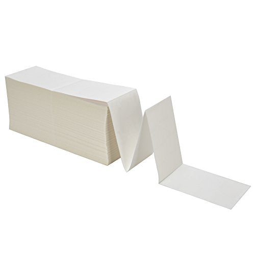 10 Stacks (20000 Labels) 4"x6" Fanfold Direct Thermal Shipping Labels for Zebra, Elton