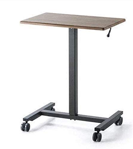 WooDeY Mobile Laptop Stand with Adjustable Height and Brake Casters