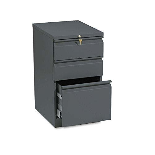 HON Efficiencies Mobile Pedestal File - Charcoal, 19-7/8d