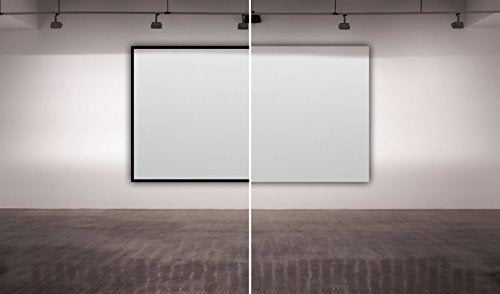 STT-169120-G Silver Ticket Thin Bezel 16:9 Aspect Ratio 4K Ultra HD Ready HDTV (6 Piece Fixed Frame) Projector Screen (16:9, 120", Grey Material)