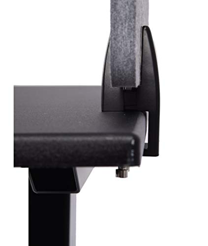 ReFocus™ Raw Clamp-On Acoustic Desk Divider – Reduce Noise and Visual Distractions with This Lightweight Desk Mounted Privacy Panel (Castle Gray, 47.25" x 16", 23.6" x 16", & 23.6" x 16")