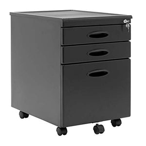 Calico Designs Home Office Furniture Storage 3 Drawer File Cabinet (4 Pack)