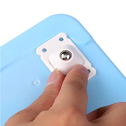 Adhesive Wheels 20Pcs Caster Pulley 360° Rotating Swivel Casters for Furniture - White/Black