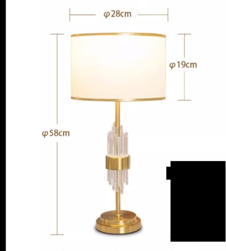 Generic Crystal Desk Lamp Advanced Touch Control Bedside Study Living Room Bedroom Desktop