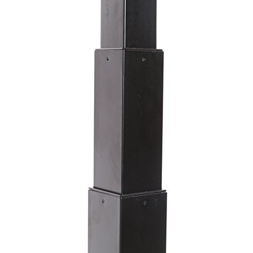 Seville Classics AIRLIFT S3 Electric Standing Desk Frame (Max. Height 50.4") /w 4 Memory Buttons LED Height Display - Base Only, Extends 45" to 62.9" W, 3-Section Base, Dual Motors, Black