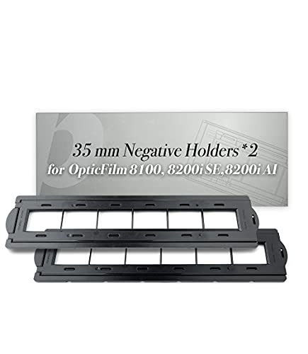 Plustek OpticFilm 8200i SE Film & Slide Scanner Converter + 35mm Negative Film Stripe Kit x 2