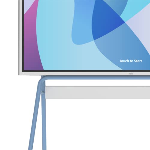Vibe 55'' Interactive Whiteboard Portable Stand with Lockable Wheels - Blue