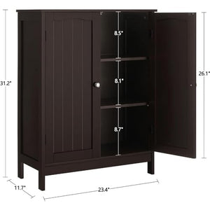 XiVue Floor Lockers with 2 Adjustable Shelves and 2 Doors - Wooden Shoe Lockers