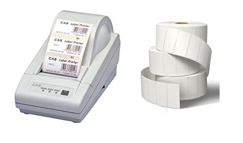 CAS DLP-50 Label Printer for ONLY S2000JR Series Scale, 1 Case of Labels LST8060