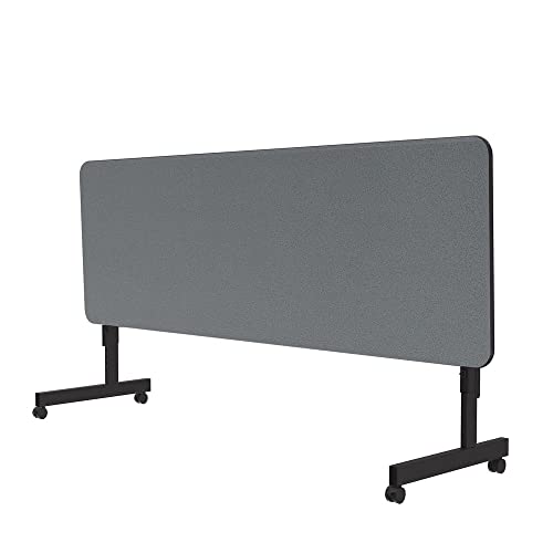 Correll Econline Flip Top Office Table, 24"x72", Gray Granite by Correll