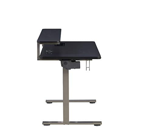 Z-Line Designs ODD0001-848DU Series 1.8 Performance Adjustable Electric Height Working Gaming Desk 48" Grey