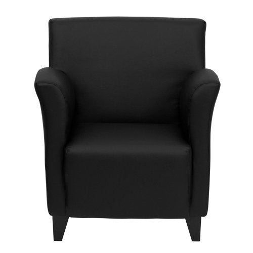 Flash Furniture HERCULES Roman Series Black Leather Lounge Chair