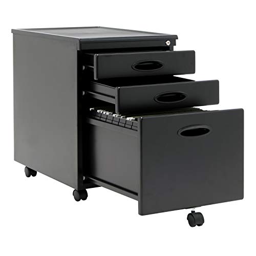 Calico Designs Home Office Furniture Storage 3 Drawer File Cabinet (4 Pack)