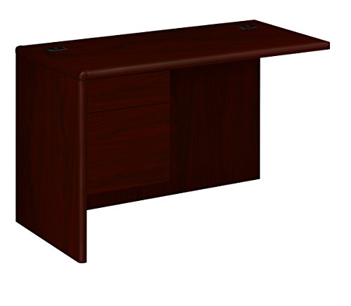 HON 10700 Series Mahogany L Workstation Return with Pedestal