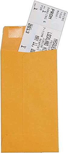 #5-1/2 Little Coin Envelopes, 3 1/8" W x 5 1/2" L, 20lb. - 5,000 Pack
