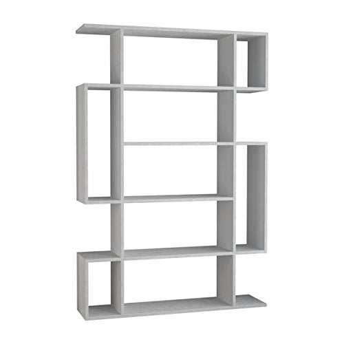 Ada Home Décor DCRB2071 Blair Bookcase, 43'' x 63'' x 10'', White
