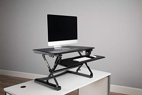 OFM Height Adjustable Sit to Stand Desktop in Black
