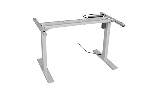 Ergo Elements Electric Adjustable Height Standing Desk Frame with Up/Down Button, White