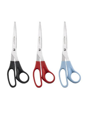 Westcott All Purpose Value Scissors, 8" Straight, 3 Pack, Assorted Colors, Case of 72 (13404)