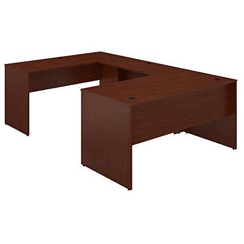 Bush Furniture Commerce 60W U Shaped Desk in Autumn Cherry
