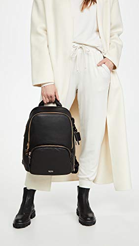 TUMI - Voyageur Hannah Leather Laptop Backpack - 13 Inch Computer Bag for Women - Black