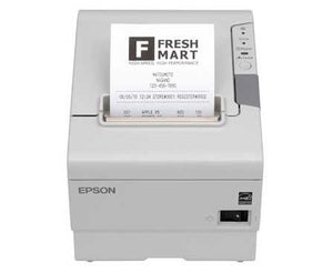 Epson TM-T88V Thermal Receipt Printer, USB and Serial Interfaces, Auto-cutter. Includes Power Supply. Color: Cool White. (Interface Cables Not Included) . . . (