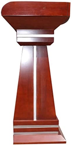 None Floor Lectern Wooden Tall Podium