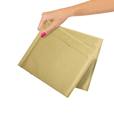 ABC Pack of 600 Kraft Padded Bubble Mailers 7.25 x 7 Natural Brown Kraft Bubble Envelopes 7 1/4 x 7 Peel and Seal Envelopes Bulk Shipping Bags for Mailing Packing Moving Wholesale Price