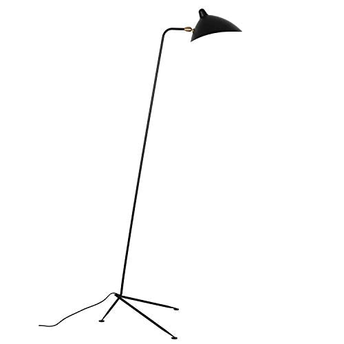 MFL-1 Floor Lamp Restoration Vintage Light Mid century modern furniture scandinavian (Black)