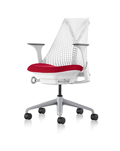 Herman Miller AS1SA22PFN265BB98639207 Sayl Chair, Cherry Crepe/Studio White