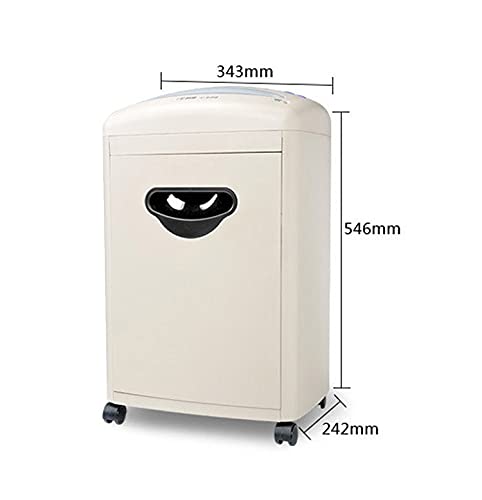 15L High Security Paper Shredder for Office and Household (Beige)
