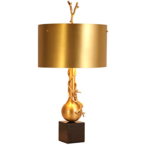 Raxinbang Luxury Designer All Copper Marble Desk Lamp 39x66cm