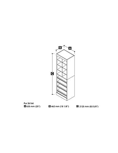 Bestar 25“ Multi-Storage Cubby - Pur
