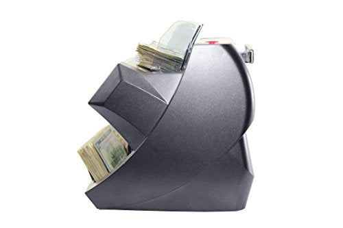 AccuBANKER Bank Grade Batch Value Bill Counter AB5800 Money Counter Machine with Total Value Per Denomination Hopper Capacity 300 Bills & Counterfeit Detector MG + UV (AB5800)