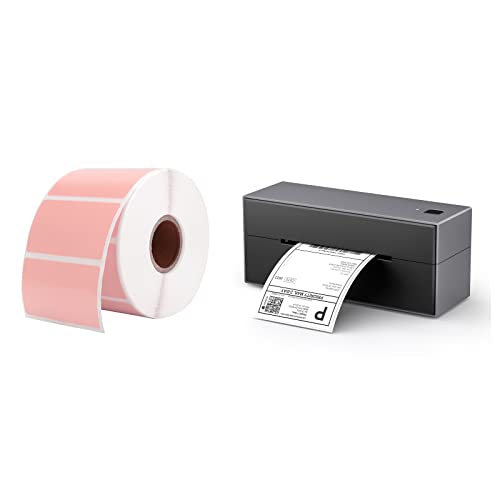 MUNBYN Bluetooth Thermal Label Printer & 2.25"x1.25" Direct Thermal Labels