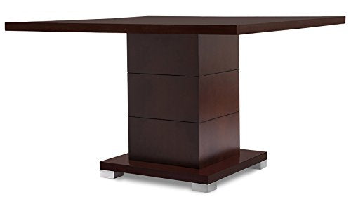 Ford Executive Modern Conference Table in Dark Walnut Wood - Square