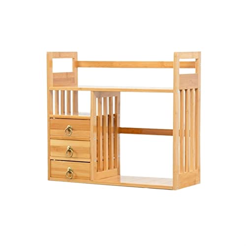 zxb-shop Bookshelf Simple Desktop Bookshelf Storage Rack Desk Small Storage Rack Desktop Organizer File Rack Wooden Large Capacity Bookcase