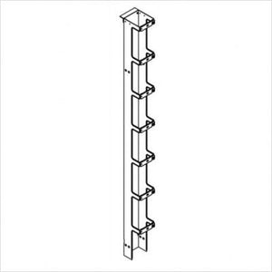 Chatsworth 11374-X03 7' Single-Sided Vertical Cabling Section - Clear