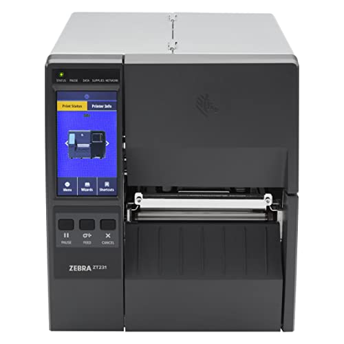 ZEBRA ZT231 Industrial Barcode Label Printer - USB, Serial, Ethernet, Bluetooth - 203 dpi, 4 Inch Print Width
